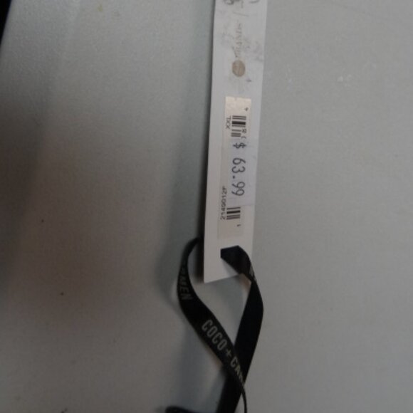 Coco + Carmen Green, White & Gray Long Sleeve Hoodie, NWT - Picture 8 of 8